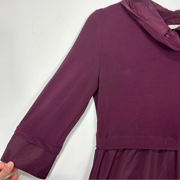 JOSEPH RIBKOFF ballon maroon midi knee length dress R24 - Picture 6 of 8